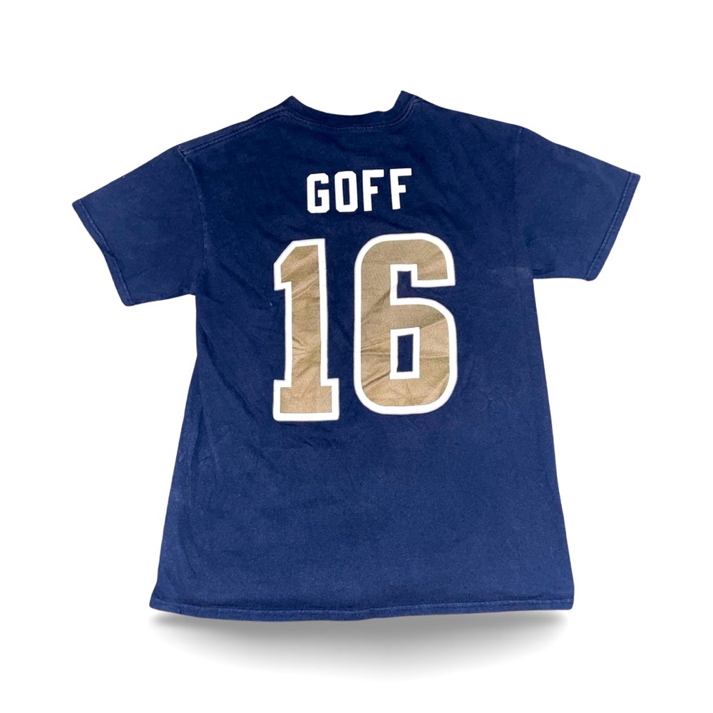 Jared Goff Vintage LA Rams by Majestic: Detroit Lions: NFL Apparel: NFL Playoffs